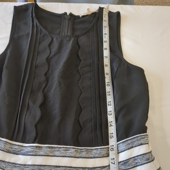 41 Hawthorn mixed media striped sleeveless black and white dress, size M - Picture 6 of 11